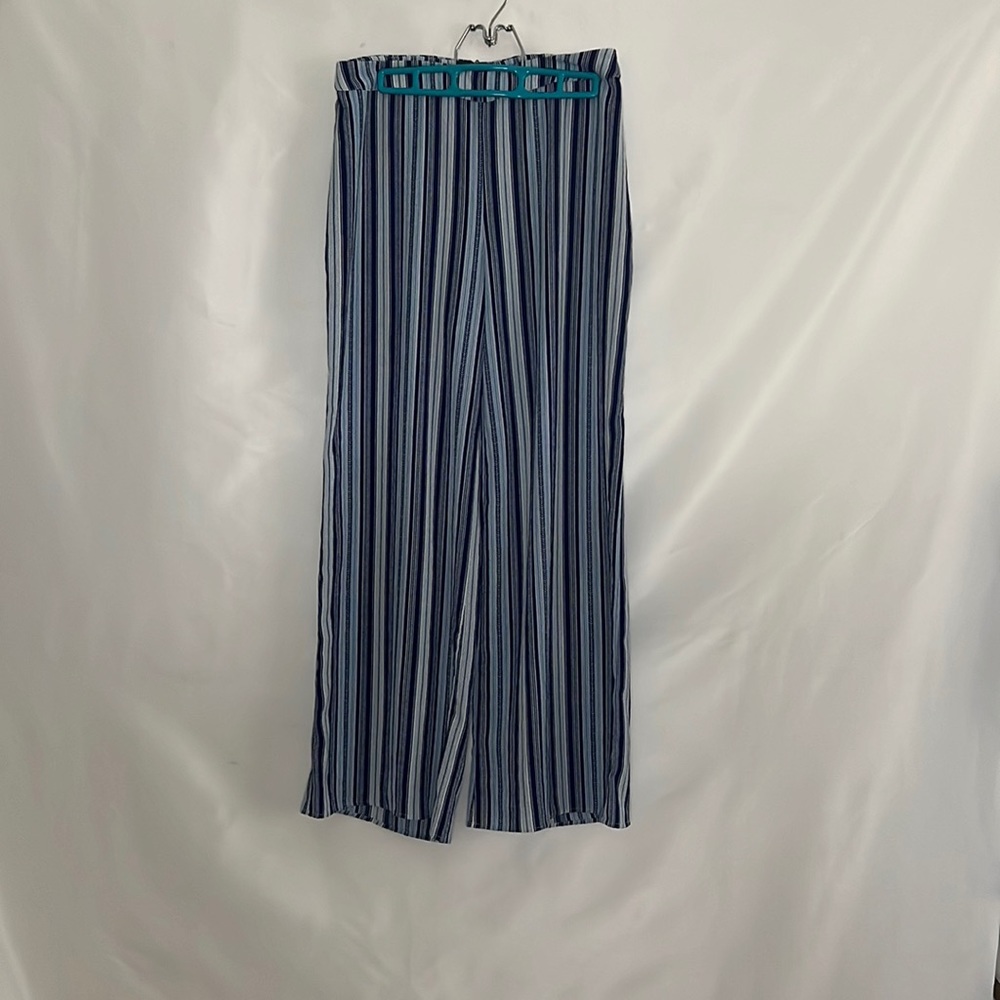 “You So Stylish” Striped Blue Pants